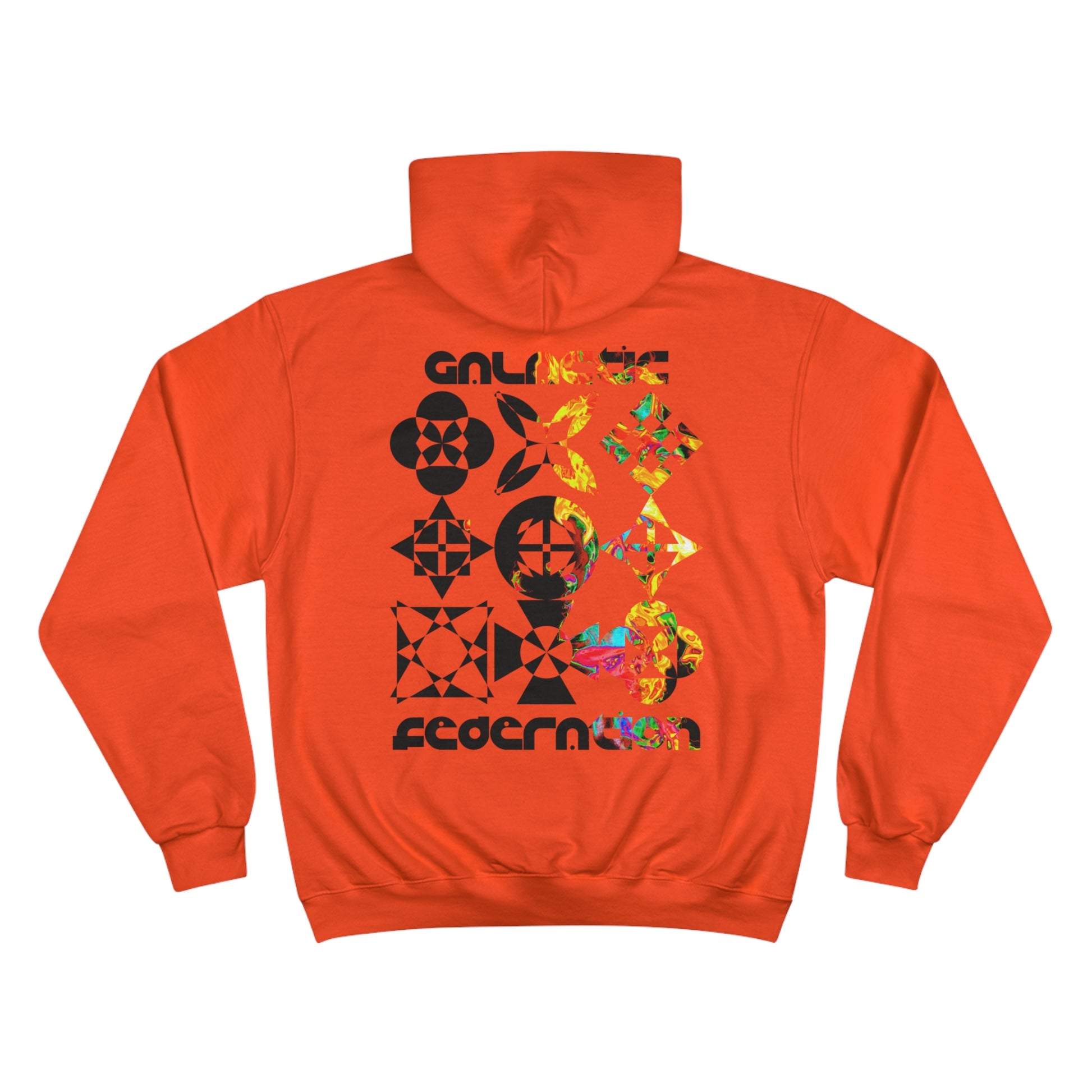 Orange Galactic Federation Hoodie | Oruga | Cincinnati Streetwear Brand