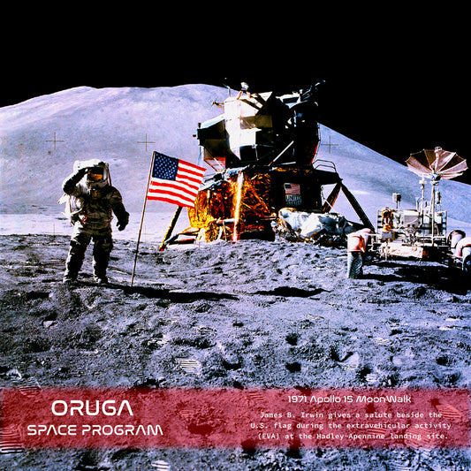 1971 Apollo 15 Moonwalk Poster
