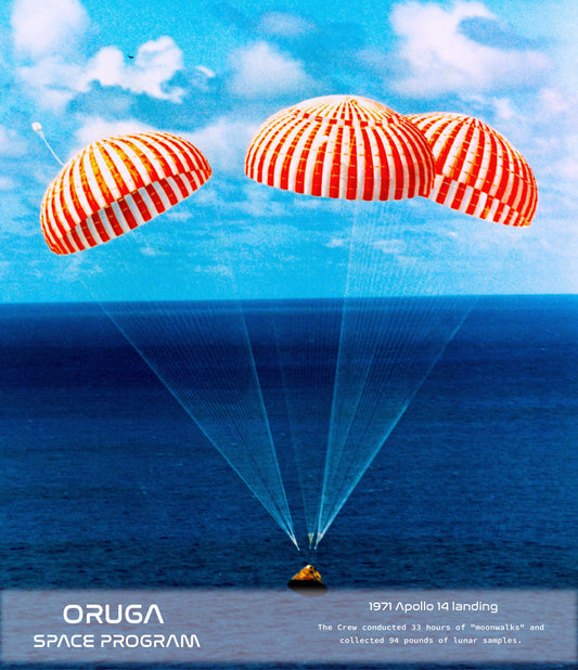 1971 Apollo 14 Landing Poster 