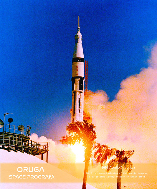 1968 Apollo 7 Launch Poster by Oruga